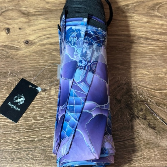 Cruel Is The Light Purple & Blue Patterned Umbrella | FairyLoot - Picture 2 of 7
